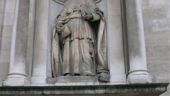 Statue outside the Church of the Immaculate Heart of Mary, popularly known as Brompton Oratory, in London, from wikipedia